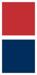 Color-swatches showing the KCC red and KCC Blue colors