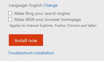 Screenshot showing the two checkboxes that should be cleared